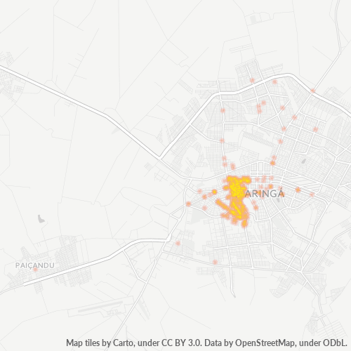 87014-000 Mapa de calor de densidad empresarial