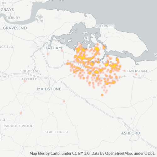 ME9 Business Density Heatmap