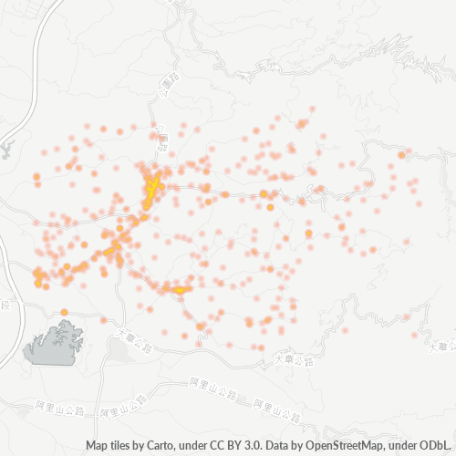 604 商業密度熱圖