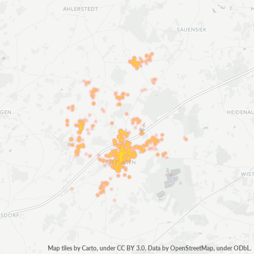 Heatmap für plz 27419