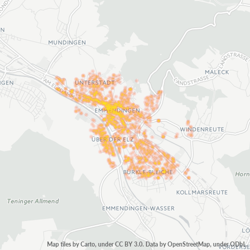 Heatmap für plz 79312