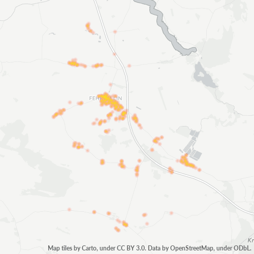 Heatmap für plz 16833