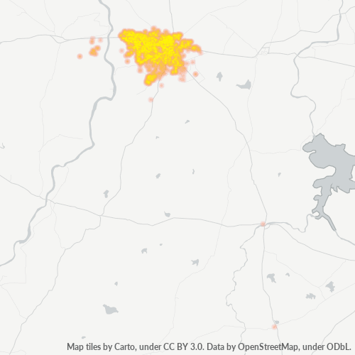 425001 Business Density Heatmap