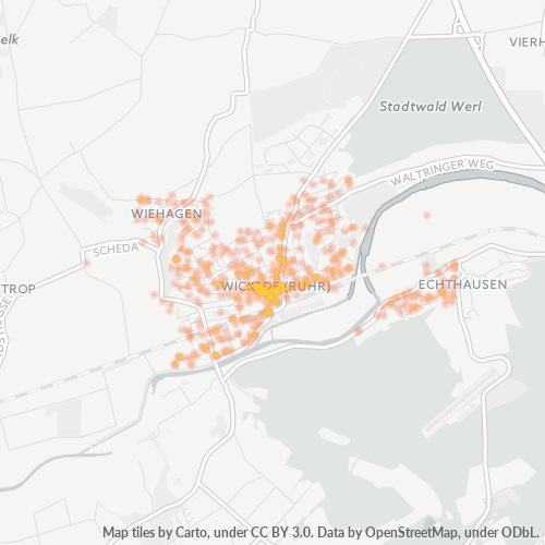 Heatmap für plz 58739