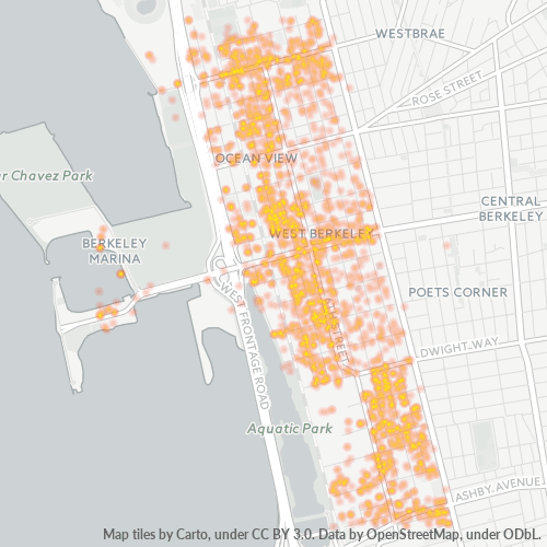 94710 Business Density Heatmap