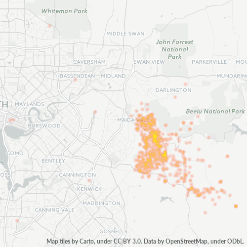 6076 Business Density Heatmap