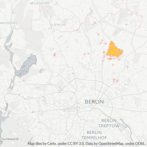 Heatmap für plz 13129