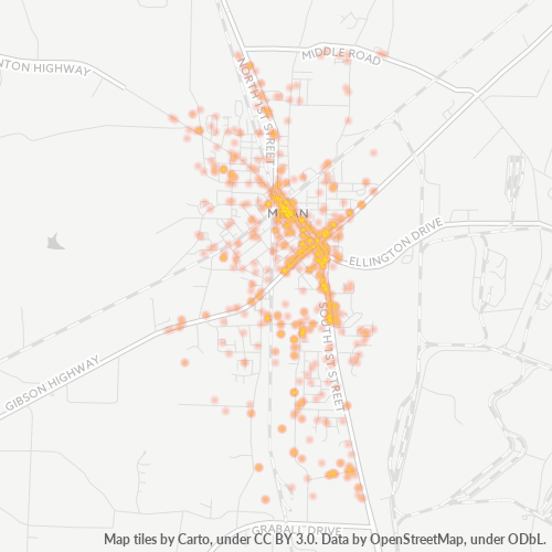 38358 Business Density Heatmap