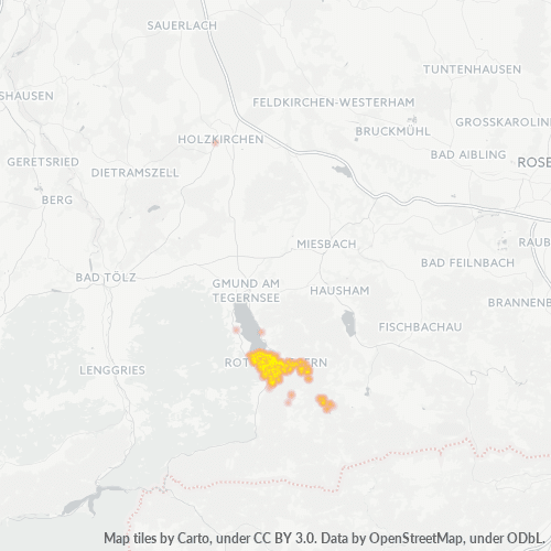 Heatmap für plz 83700