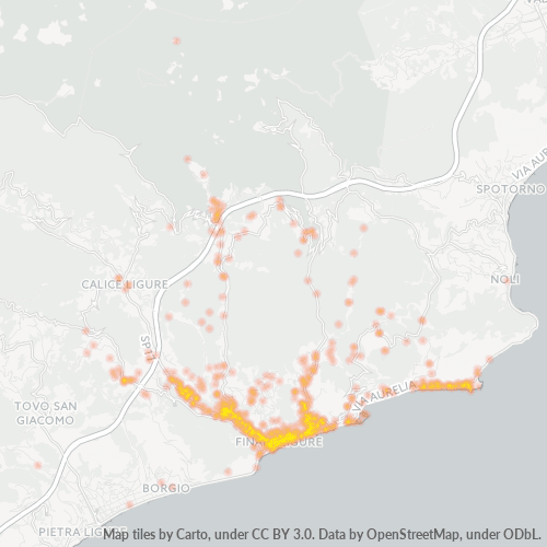 Mappa di calore per cap 17024