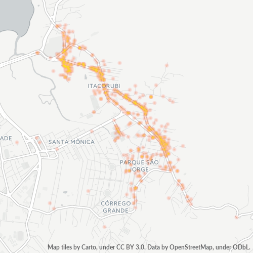 88034-000 Heatmap de Densidade da Empresa