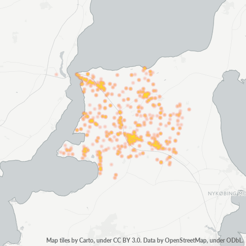 7950 Heatmap over forretningstæthed