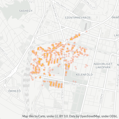 1115 Vállalati sűrűségi térkép