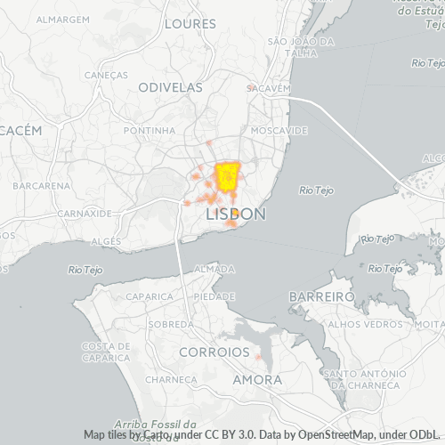 1000 Heatmap de Densidade da Empresa