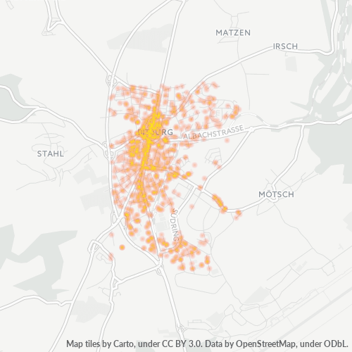 Heatmap für plz 54634