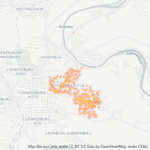 Heatmap für plz 71640