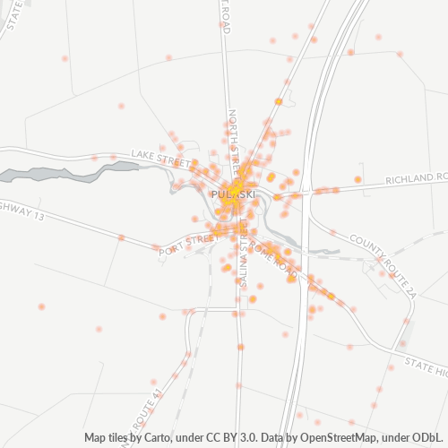 13142 Business Density Heatmap