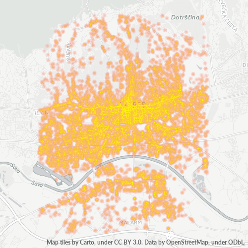 10000 Karta gustine preduzeća