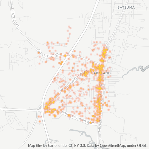 36571 Business Density Heatmap