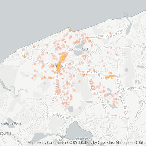 02638 Business Density Heatmap