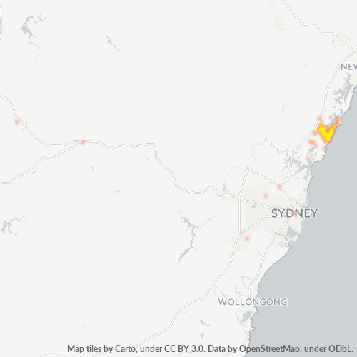 2261 Business Density Heatmap