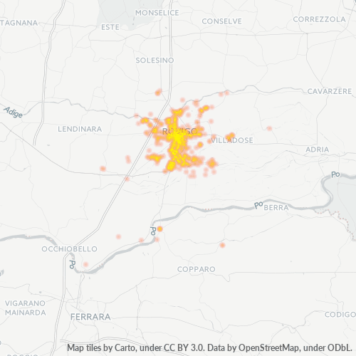 Mappa di calore per cap 45100