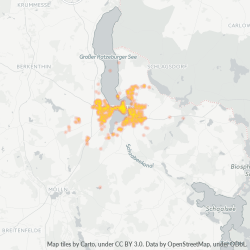 Heatmap für plz 23909