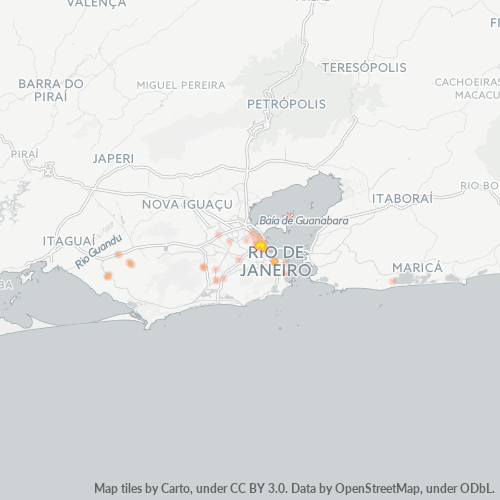 21042-000 Mapa de calor de densidad empresarial