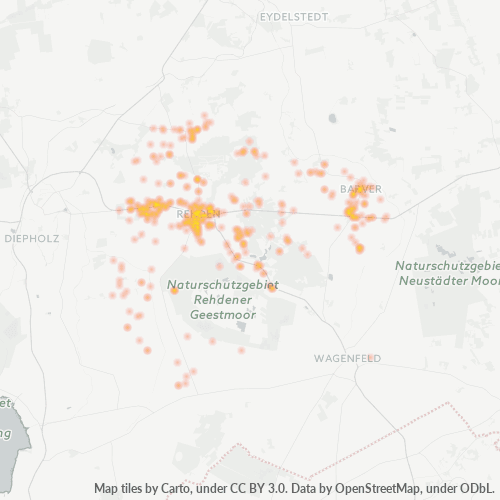 Heatmap für plz 49453