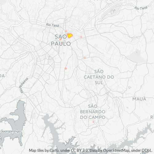 03012-000 Mapa de calor de densidad empresarial