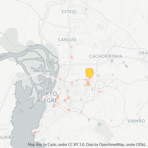 91120-000 Mapa de calor de densidad empresarial