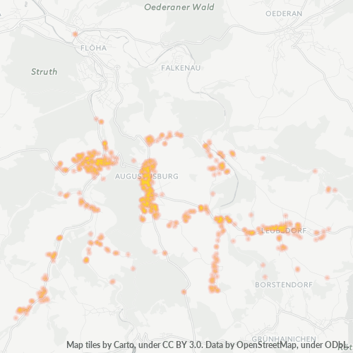 09573 Standortdichte-Heatmap