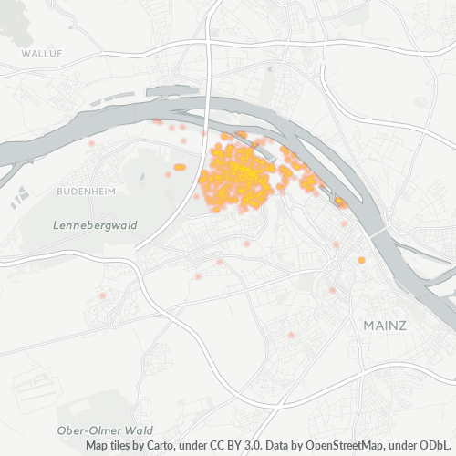 Heatmap für plz 55120