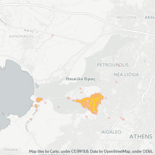 124 61 Χάρτης θερμότητας πυκνότητας επιχείρησης