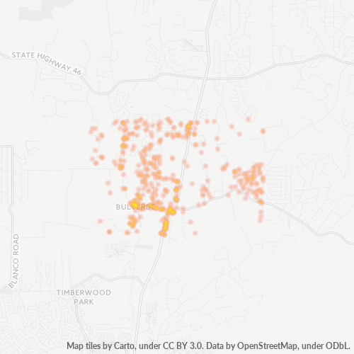 78163 Business Density Heatmap