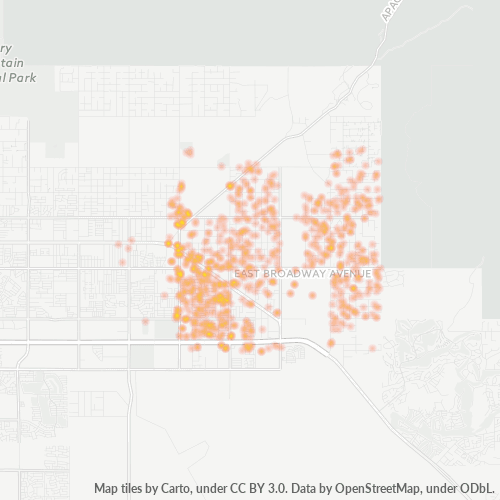 85119 Business Density Heatmap