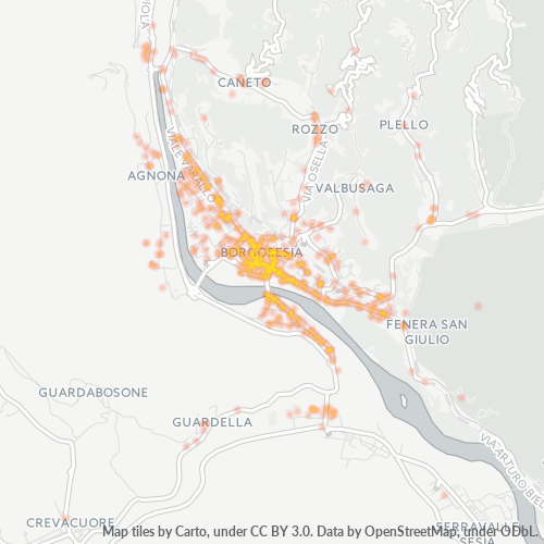Mappa di calore per cap 13011