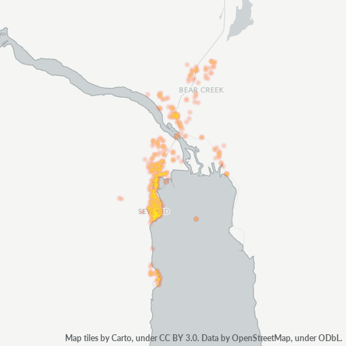 99664 Business Density Heatmap