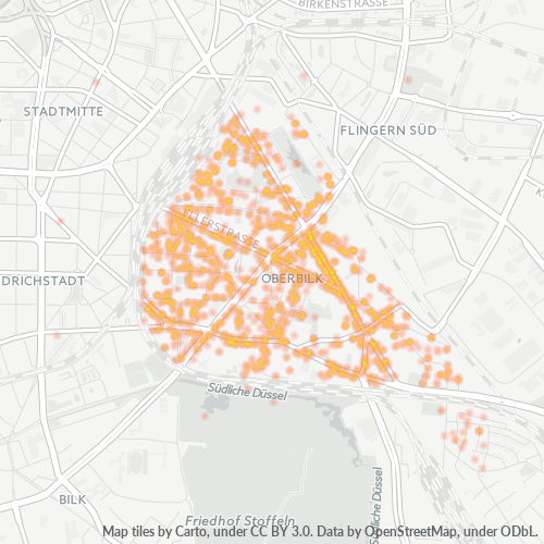 40227 Standortdichte-Heatmap