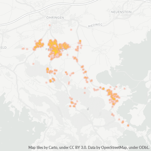 Heatmap für plz 74629