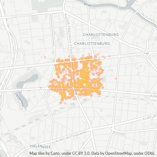 Heatmap für plz 10627
