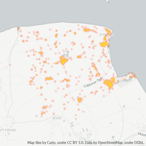 Heatmap für plz 26434