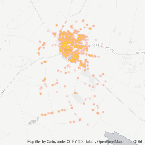 9440 Heatmap over forretningstæthed