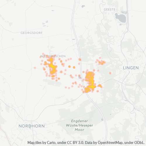 Heatmap für plz 49835