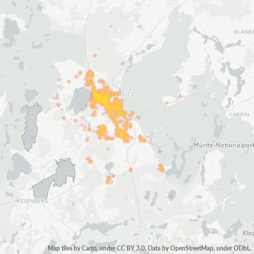 Heatmap für plz 17235
