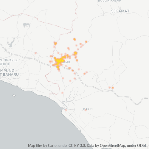 84900 Heatmap Ketumpatan Perniagaan