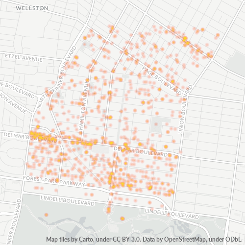 63112 Business Density Heatmap
