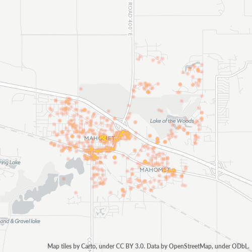 61853 Business Density Heatmap