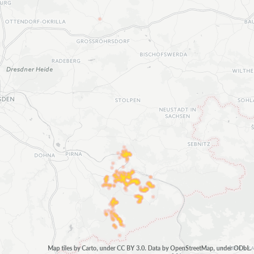 Heatmap für plz 01824