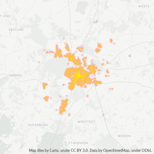 Heatmap für plz 29525